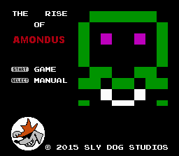 The Rise of Amondus Title Screen